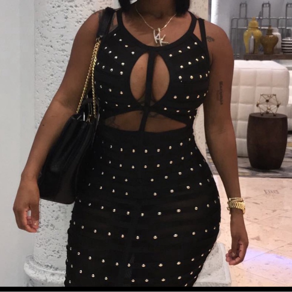 Bandage peekaboo dress